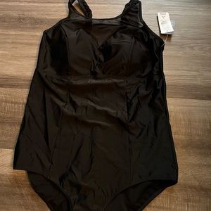 NWT Black one piece Bathing suit.